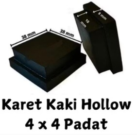 Produsen & Supplier Karet Kaki Hollow Padat 4x4 cm – Pelindung Furniture & Baja Ringan