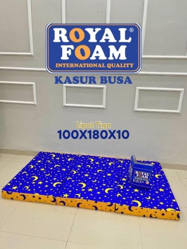 Kasur Busa Royal Foam Lipat 3 100x180x10 – Solusi Praktis untuk Tidur Nyaman dan Ruang Hemat