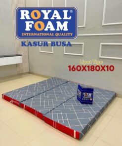 Kasur Busa Royal Foam Lipat 3 160x180x10 – Nyaman, Praktis, dan Tahan Lama