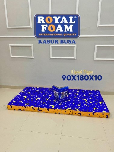 Kasur Busa Royal Foam Lipat 3 90x180x10 – Praktis, Nyaman, dan Awet