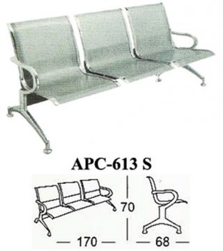 Produsen/Distributor/Supplier/Penyedia/Jual Kursi Tunggu Kantor Subaru APC 613 S – Solusi Nyaman, Profesional, dan Tahan Lama untuk Ruang Tunggu Modern