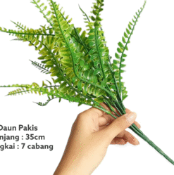 Produsen/Distributor/Supplier/Penyedia/Jual Daun Pakis – Artificial Leaf Daun Pakis Boston Dekorasi Taman, Backdrop, dan Kafe