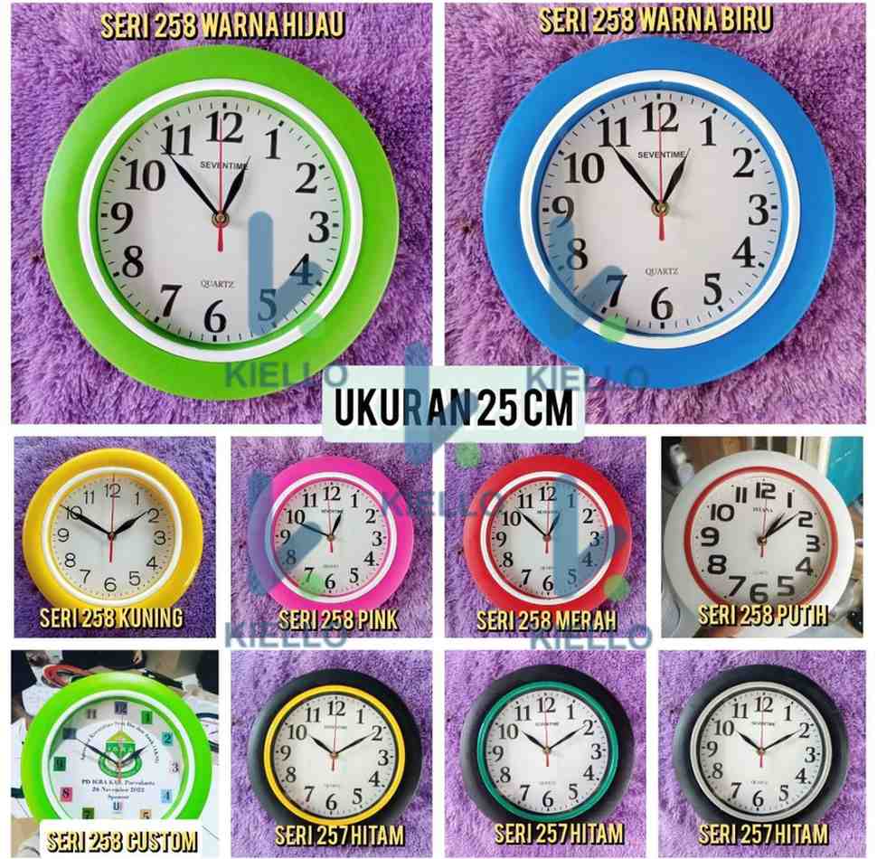 Produsen/Pabrik/Distributor/Supplier Jual Jam Dinding Polos Ukuran 25 cm – Desain Minimalis, Harga Terjangkau, Kualitas Terbaik