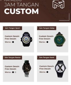 Produsen Jam Tangan Custom Terpercaya – Desain Eksklusif untuk Jam Tangan Sport, Kalep, Rantai, dan Karet