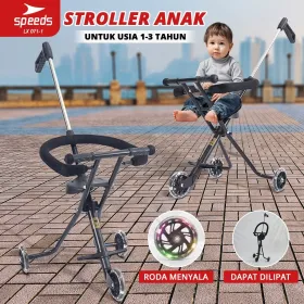 Produsen/Distributor/Supplier/Penyedia/Jual SPEEDS Stroller Anak Stroller Baby Kereta Dorong Bayi Anak Stroller Mini Trike Roda Tiga Baby Stroller 071-1