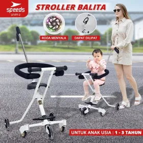 Produsen/Distributor/Supplier/Penyedia/Jual SPEEDS Stroller Baby Stroller Bayi Anak Kereta Dorong Bayi Baby Stroller 5 Roda Portable Dorongan Bayi 071-2