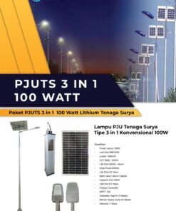 Produsen/Distributor/Supplier/Penyedia/Jual Lampu Jalan Tenaga Surya 100 Watt