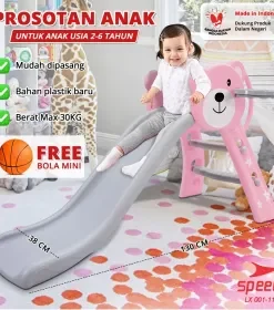 Produsen/Distributor/Supplier/Penyedia/Jual SPEEDS Perosotan Anak Prosotan Mainan Seluncuran Karakter Lucu Main Seluncur Kuda Kudaan Pagar Anak LX001-1103