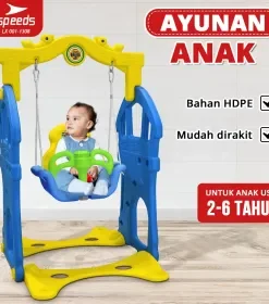Produsen/Distributor/Supplier/Penyedia/Jual SPEEDS Mainan Ayun Ayunan Seluncuran Anak 3in1 Premium 001-1308 – Wahana Bermain Edukatif, Aman, dan Menyenangkan untuk Si Kecil