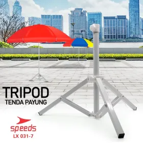 Produsen/Distributor/Supplier/Penyedia/Jual SPEEDS Kaki Penyangga Tripod Dudukan Payung Tenda Parasol Pantai Serbaguna 031-7