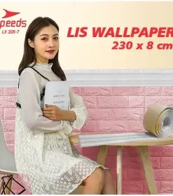 Produsen/Distributor/Supplier/Penyedia/Jual SPEEDS Lis Wallpaper Wall Border Sticker Dinding Motif Ornamen 205-7