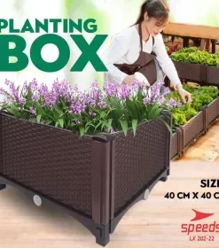 Produsen/Distributor/Supplier/Penyedia/Jual SPEEDS Planting Box 40x40cm Tanaman Plastik Pot Bunga Planter Benih Bibit Hiasan Rumah 202-22