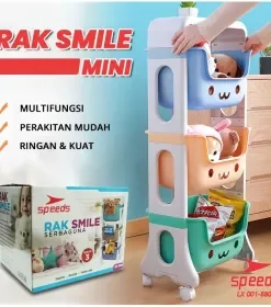 Produsen/Distributor/Supplier/Penyedia/Jual SPEEDS Rak Mainan Rak Susun Tempat Penyimpanan Mainan Kotak Mainan Roda Serbaguna Toy Storage Untuk Anak 001-8803