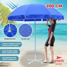 Produsen/Distributor/Supplier/Penyedia/Jual SPEEDS Tenda Payung Lebar 200 cm Event Pantai Cafe Bazaar Parasol Diameter Payung Untuk Event Booth 031-2