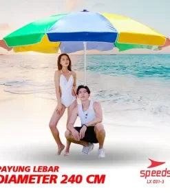 Produsen/Distributor/Supplier/Penyedia/Jual SPEEDS Tenda Payung Lebar 240 cm Event Pantai Cafe Bazaar Parasol Diameter Payung Untuk Event Booth 031-3