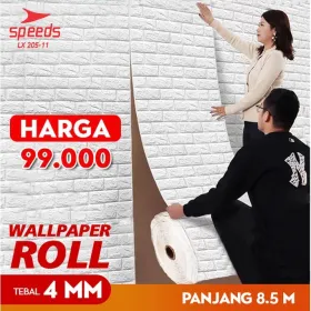 Produsen/Distributor/Supplier/Penyedia/Jual SPEEDS Wallpaper Dinding 3D Motif Bata 205-11