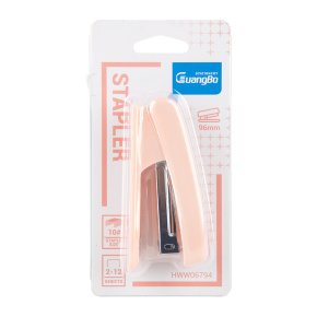 Produsen/Distributor/Supplier/Penyedia/Jual GuangBo HWW06794 Plastic Stapler (Macaroon Two Colors) — Stapler Elegan, Ringan, dan Tahan Lama untuk Kebutuhan Kantor dan Sekolah