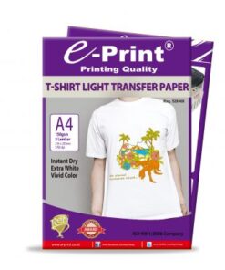 Produsen/Distributor/Supplier/Penyedia/Jual Kertas Foto e-Print Light T-Shirt Transfer Paper 150gsm – Media Transfer Gambar untuk Kaos Terang/Putih