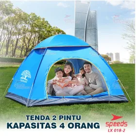 Produsen/Distributor/Supplier/Penyedia/Jual SPEEDS Tenda Camping 4 Orang Tenda Lipat Otomatis Outdoor 018-02i