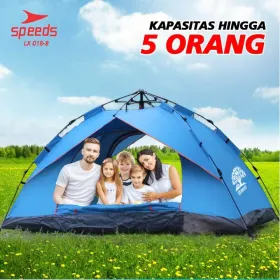 Produsen/Distributor/Supplier/Penyedia/Jual Speeds Tenda Camping 4 Orang Tenda Otomatis Model Piramid 018-08