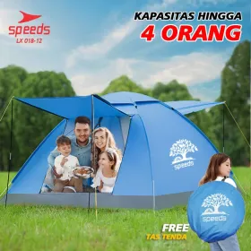 Produsen/Distributor/Supplier/Penyedia/Jual SPEEDS Tenda Camping 4 Orang Tenda Piknik Keluarga Outdoor 018-12