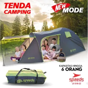 Produsen/Distributor/Supplier/Penyedia/Jual SPEEDS Tenda Camping Kapasitas 6 Orang Enigma Big Dome Family Original Java 4 Pro Forester 018-22