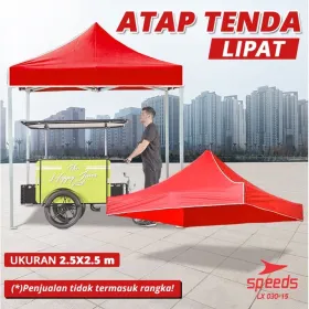Produsen/Distributor/Supplier/Penyedia/Jual SPEEDS Terpal Tenda/Atap Tenda Lipat Jualan Tenda Bazar Size 2.5 x 2.5 Tenda Dagang Tenda Gazebo 030-15
