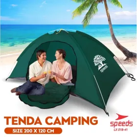 Produsen/Distributor/Supplier/Penyedia/Jual Tenda Camping 120x200x90 SPEEDS Tenda Lipat Tent Kapasitas 1-2 Orang Otomatis Indoor Tenda Gunung 018-41