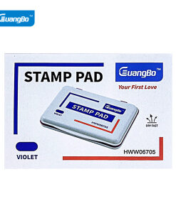 Produsen/Distributor/Supplier/Penyedia/Jual GuangBo HWW06705 Ink Pad – Bantalan Tinta Ungu dengan Daya Serap Tinggi dan Hasil Cap Tajam untuk Kebutuhan Kantor dan Administrasi Profesional