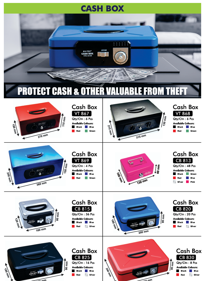 Produsen/Supplier/Jual Cash Box CB 830 - Tempat Penyimpanan Aman untuk Uang dan Barang Berharga Anda