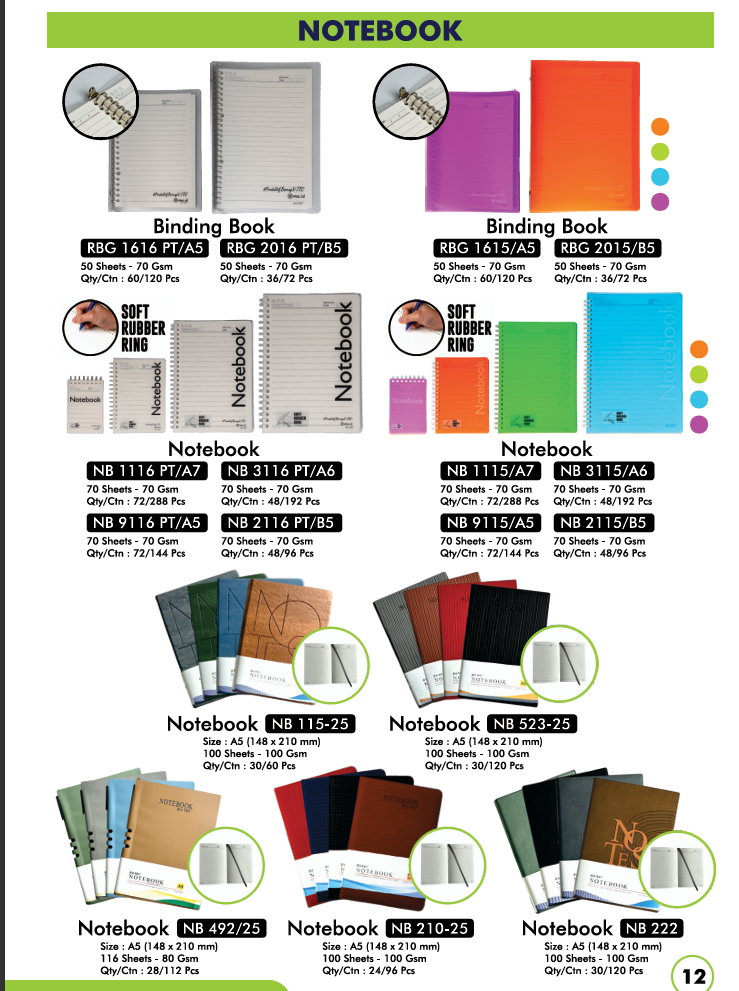 Produsen/Distributor/Supplier/Penyedia/Jual Binding Book RBG 1615 PT/A5: Solusi Terbaik untuk Kebutuhan Pencatatan dan Administrasi