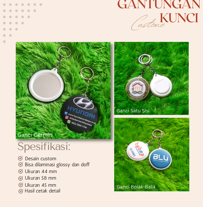 Produsen Gantungan Kunci Custom: Pilihan Tepat untuk Keperluan Promosi dan Souvenir