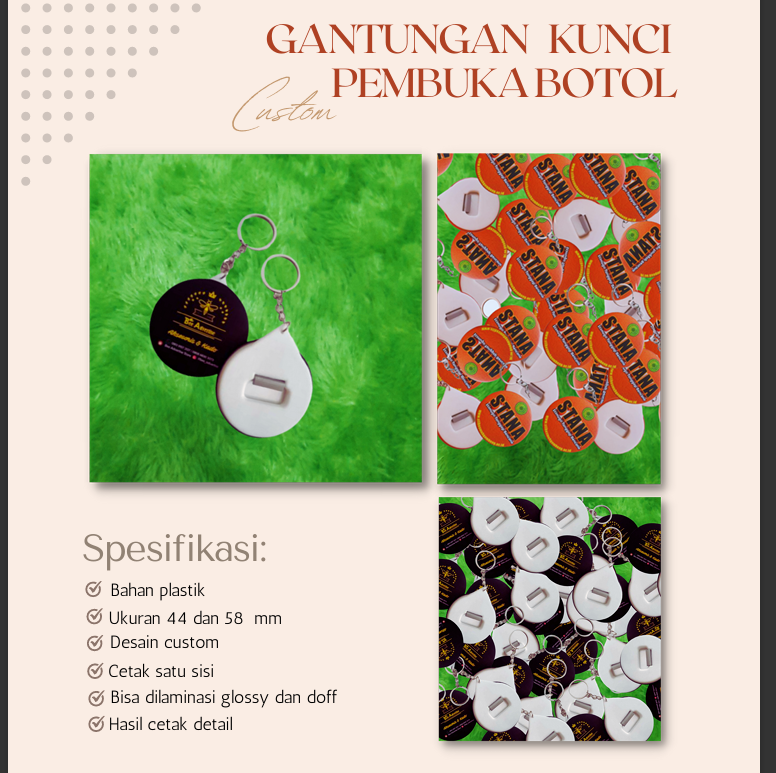 Produsen Gantungan Kunci Pembuka Botol Custom: Solusi Praktis dan Kreatif untuk Souvenir dan Promosi