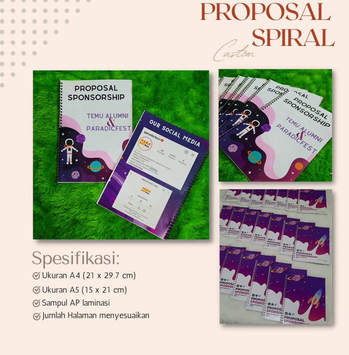 Produsen Proposal Spiral Custom: Solusi Tepat untuk Penyusunan Proposal yang Profesional