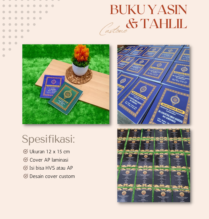 Produsen Buku Yasin & Tahlil Custom: Solusi Elegan untuk Acara Religius dan Kenangan
