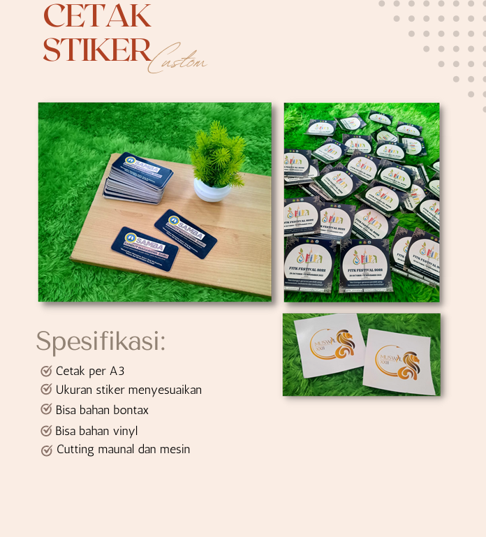 Produsen Cetak Stiker Custom: Solusi Praktis untuk Branding dan Promosi