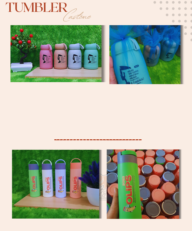 Produsen TUMBLER Custom: Solusi Tepat untuk Hadiah, Branding, dan Promosi