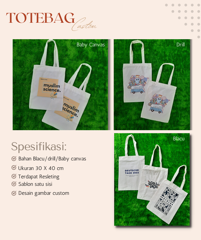 Produsen Totebag Custom: Solusi Stylish dan Fungsional untuk Berbagai Keperluan