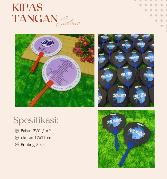 Produsen/Distributor/Supplier/Penyedia/Jual Kipas Tangan Custom: Solusi Promosi dan Kenyamanan