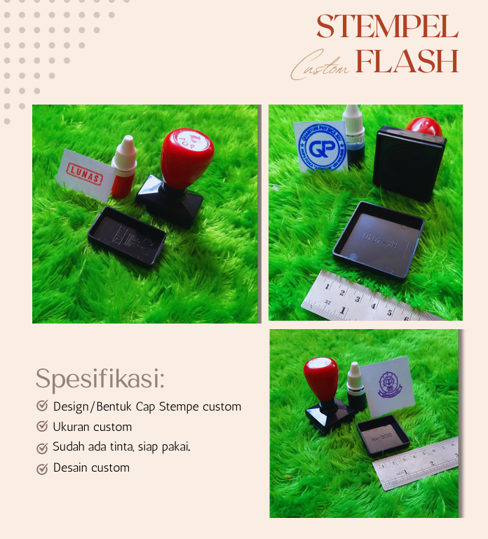 Produsen/Distributor/Supplier/Penyedia/Jual STEMPEL FLASH Custom: Solusi Praktis dan Profesional untuk Kebutuhan Stempel Anda
