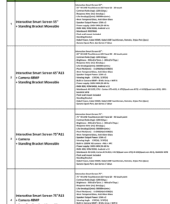 Produsen/Distributor/Supplier/Penyedia/Jual Interactive Smart Screen 55" + Standing Bracket Moveable Untuk Kelas, Kantor, dan Ruang Presentasi Modern