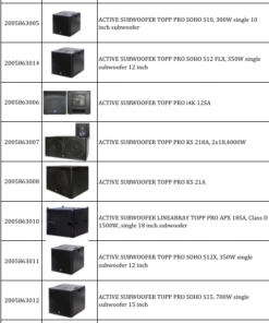 Distributor Active Subwoofer TOPP PRO Terlengkap & Bergaransi Resmi
