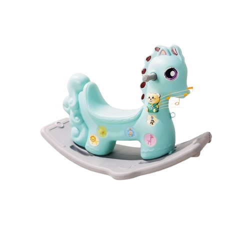 Produsen/Distributor/Supplier/Penyedia/Jual Jungkat Jungkit Motif Kuda + Musik M1005 Biru – Mainan Kuda-Kudaan Edukatif untuk Anak yang Aktif