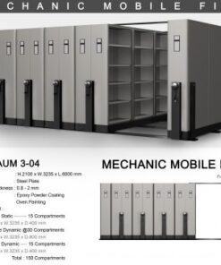 Produsen/Distributor/Supplier/Penyedia/Jual Mobile File Alba Mekanik MF AUM 3-04 (150 Compartments)