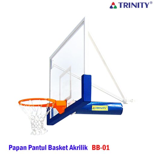 Produsen Papan Pantul Basket Akrilik BB-01 – Standar FIBA & PERBASI, Kualitas Terbaik dari Kota Semarang
