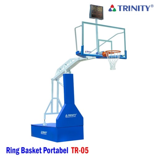 Produsen/Distributor/Supplier/Penyedia/Jual Ring Basket Portable TR-05 Hidrolik – Standar Profesional Sesuai FIBA/PERBASI