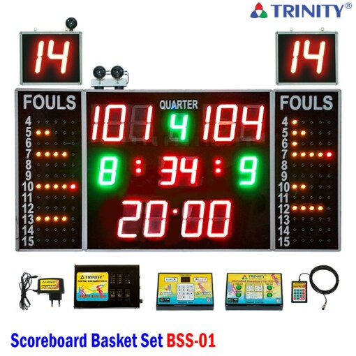 Produsen/Distributor/Supplier/Penyedia/Jual Scoreboard Basket BSS-01 – Standar FIBA/PERBASI dengan Teknologi LED Modern