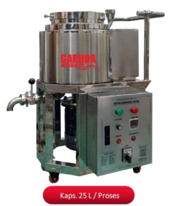 Produsen/Distributor/Supplier/Penyedia/Jual MESIN HOMOGENIZER BOTTOM ENTRY With Tanki Triple Jacket - Kaps. 25 L/Proses