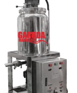 Produsen/Distributor/Supplier/Penyedia/Jual MESIN HOMOGENIZER BOTTOM ENTRY With Tanki Single Jacket – Kaps. 50 L/Proses