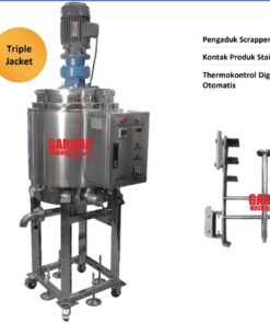 Produsen/Distributor/Supplier/Penyedia/Jual MESIN MIXING LIQUID SCRAPPER with HEATER – Kaps. 100L/Proses